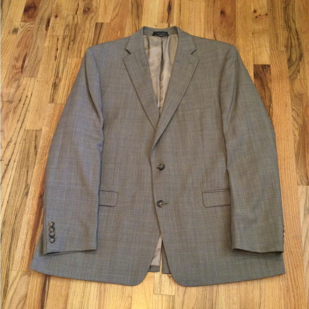 Ralph Lauren Light Plaid Brown Suit